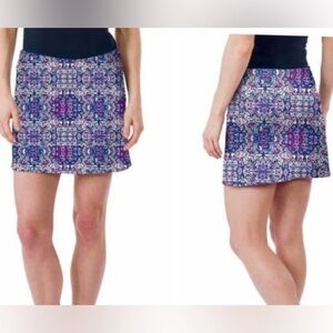 Tranquility by Colorado Clothing Multi Blue Tennis Skort XL